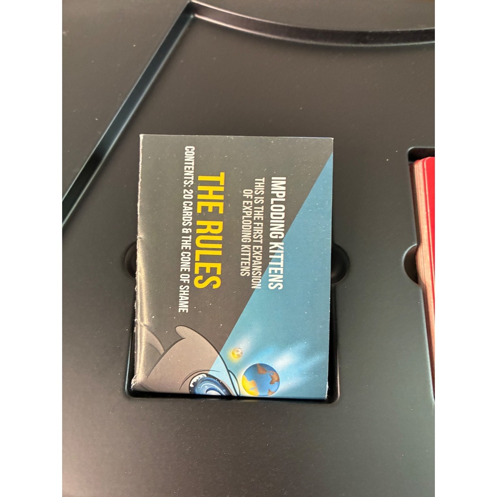 Exploding Kittens Imploding Kittens First 1st Expansion Pack Card Game With Cone - Picture 5 of 7